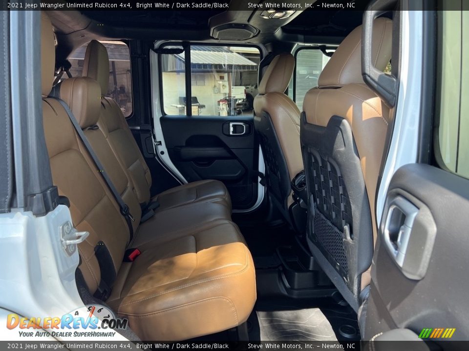 2021 Jeep Wrangler Unlimited Rubicon 4x4 Bright White / Dark Saddle/Black Photo #17