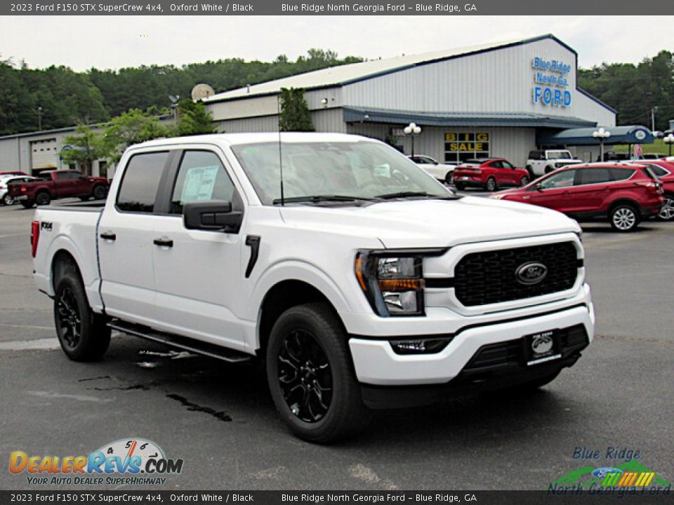 2023 Ford F150 STX SuperCrew 4x4 Oxford White / Black Photo #7