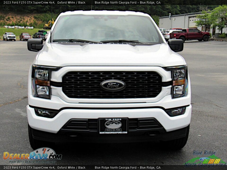 2023 Ford F150 STX SuperCrew 4x4 Oxford White / Black Photo #8