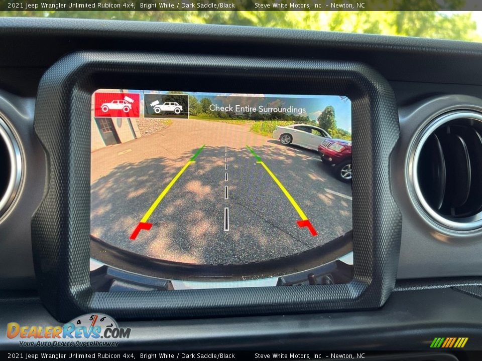 2021 Jeep Wrangler Unlimited Rubicon 4x4 Bright White / Dark Saddle/Black Photo #26