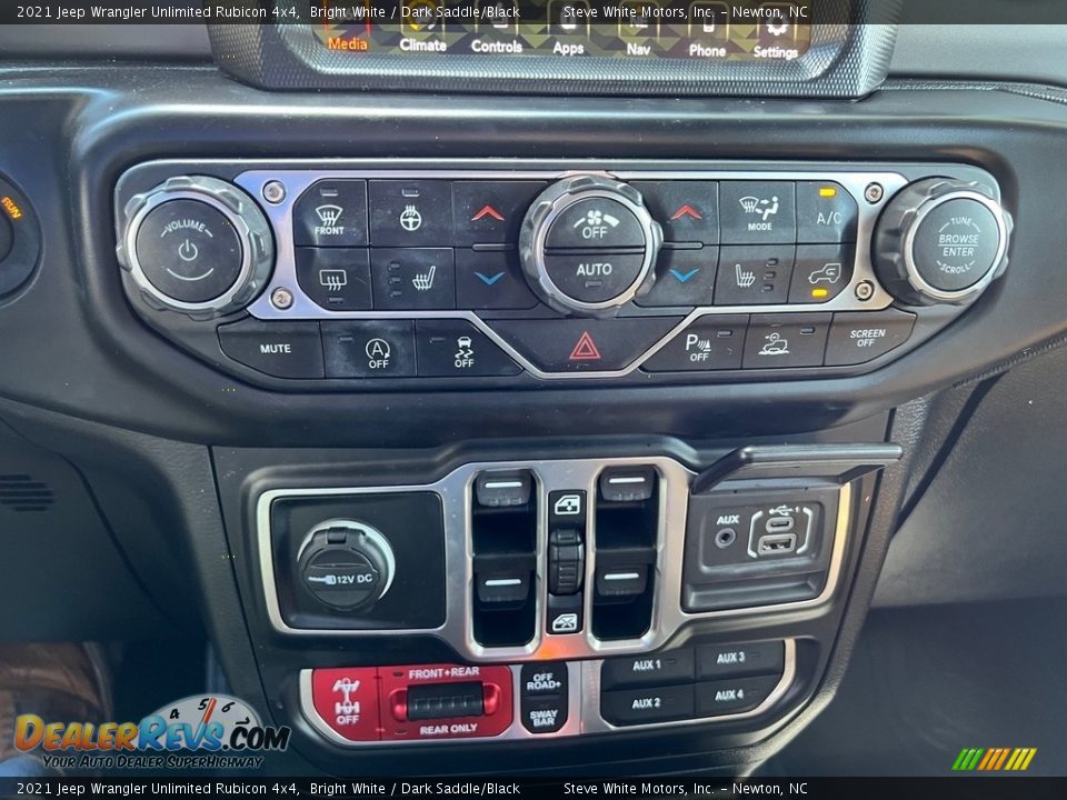 2021 Jeep Wrangler Unlimited Rubicon 4x4 Bright White / Dark Saddle/Black Photo #28