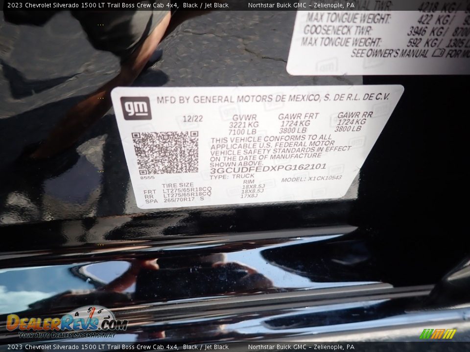 2023 Chevrolet Silverado 1500 LT Trail Boss Crew Cab 4x4 Black / Jet Black Photo #30