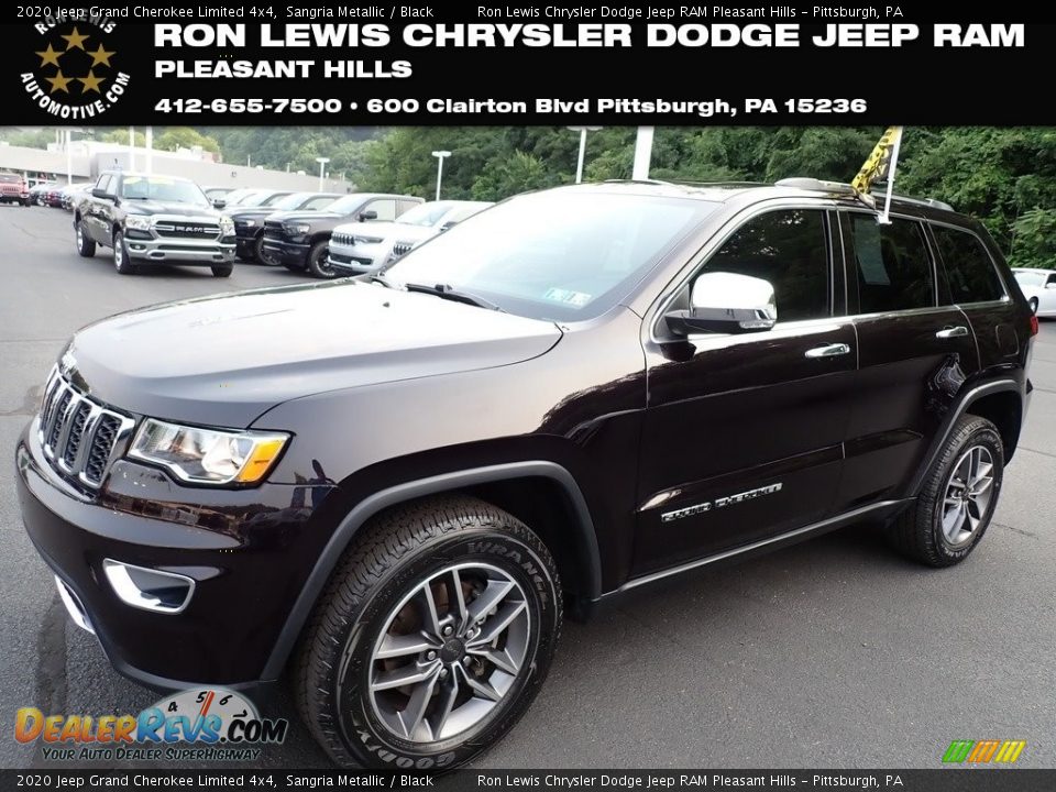 2020 Jeep Grand Cherokee Limited 4x4 Sangria Metallic / Black Photo #1