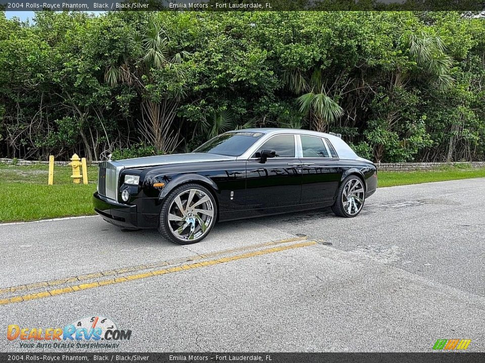 2004 Rolls-Royce Phantom Black / Black/Silver Photo #6