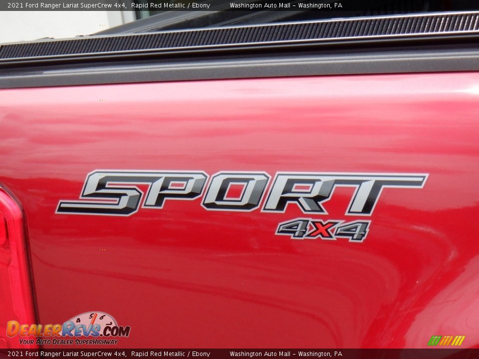 2021 Ford Ranger Lariat SuperCrew 4x4 Rapid Red Metallic / Ebony Photo #6