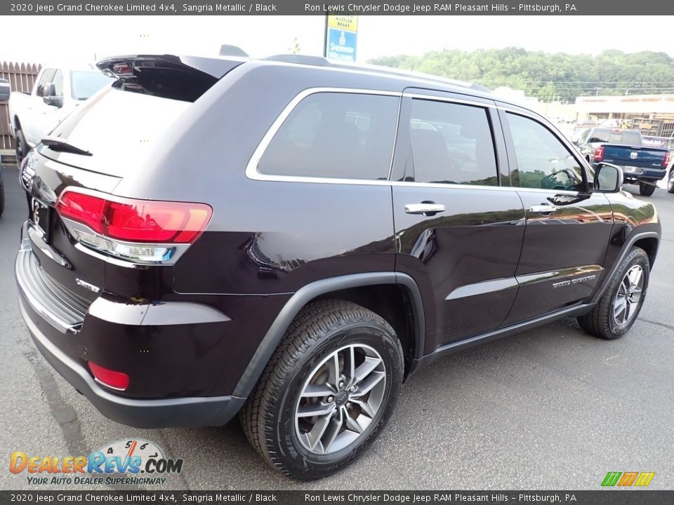 2020 Jeep Grand Cherokee Limited 4x4 Sangria Metallic / Black Photo #6