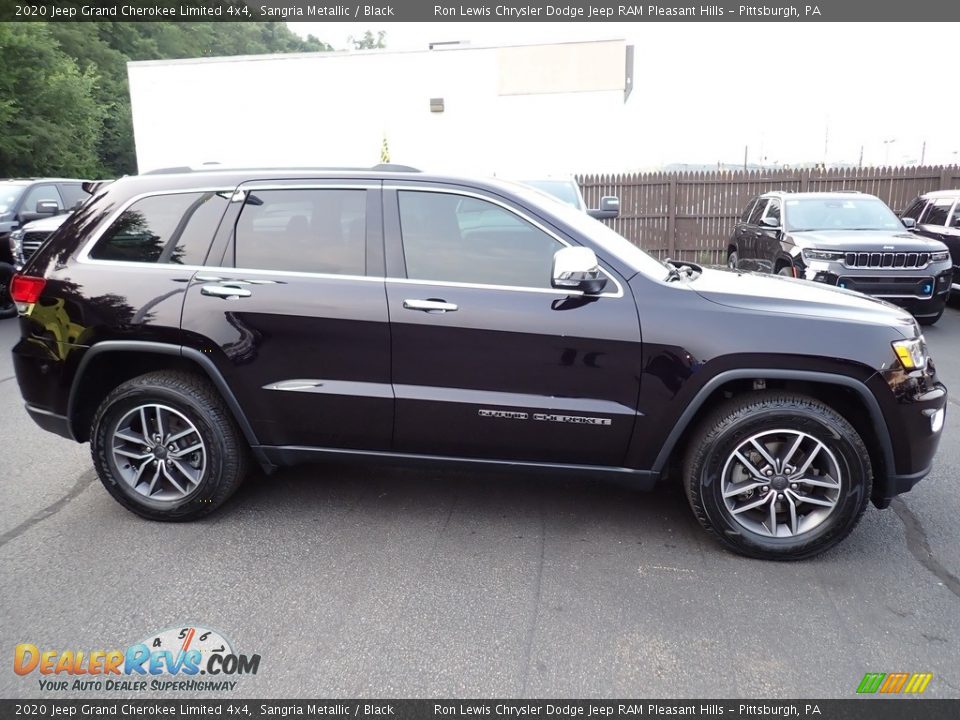 2020 Jeep Grand Cherokee Limited 4x4 Sangria Metallic / Black Photo #7