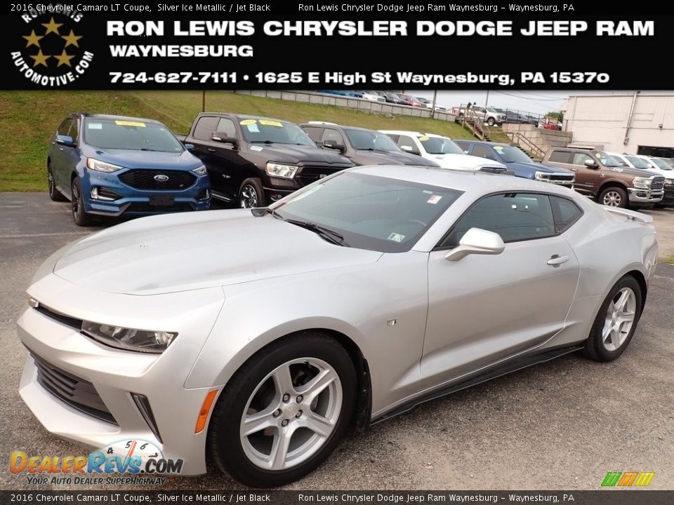 2016 Chevrolet Camaro LT Coupe Silver Ice Metallic / Jet Black Photo #1