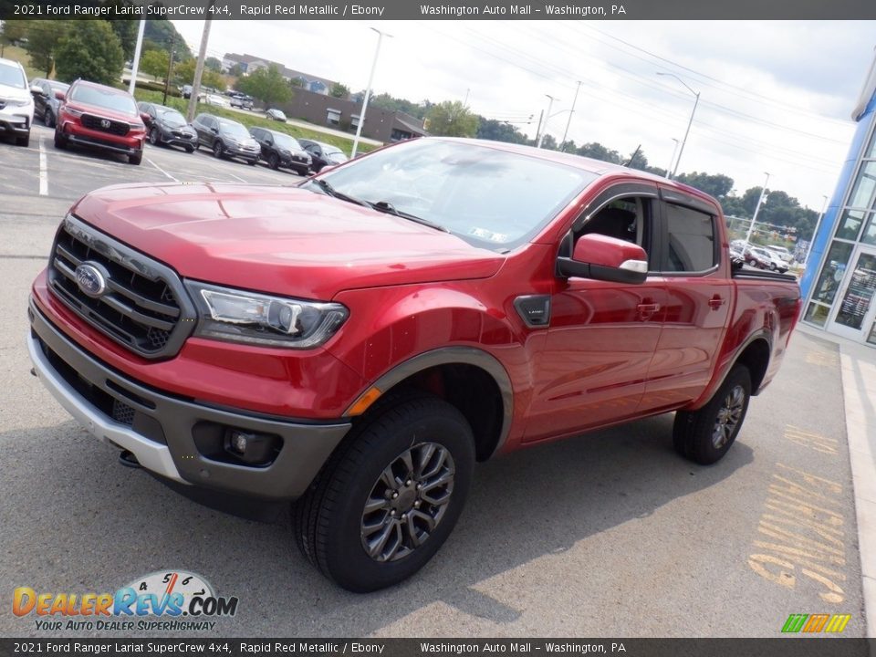 2021 Ford Ranger Lariat SuperCrew 4x4 Rapid Red Metallic / Ebony Photo #10