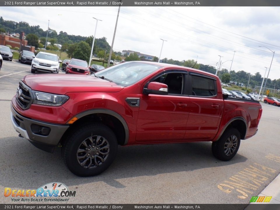 2021 Ford Ranger Lariat SuperCrew 4x4 Rapid Red Metallic / Ebony Photo #11