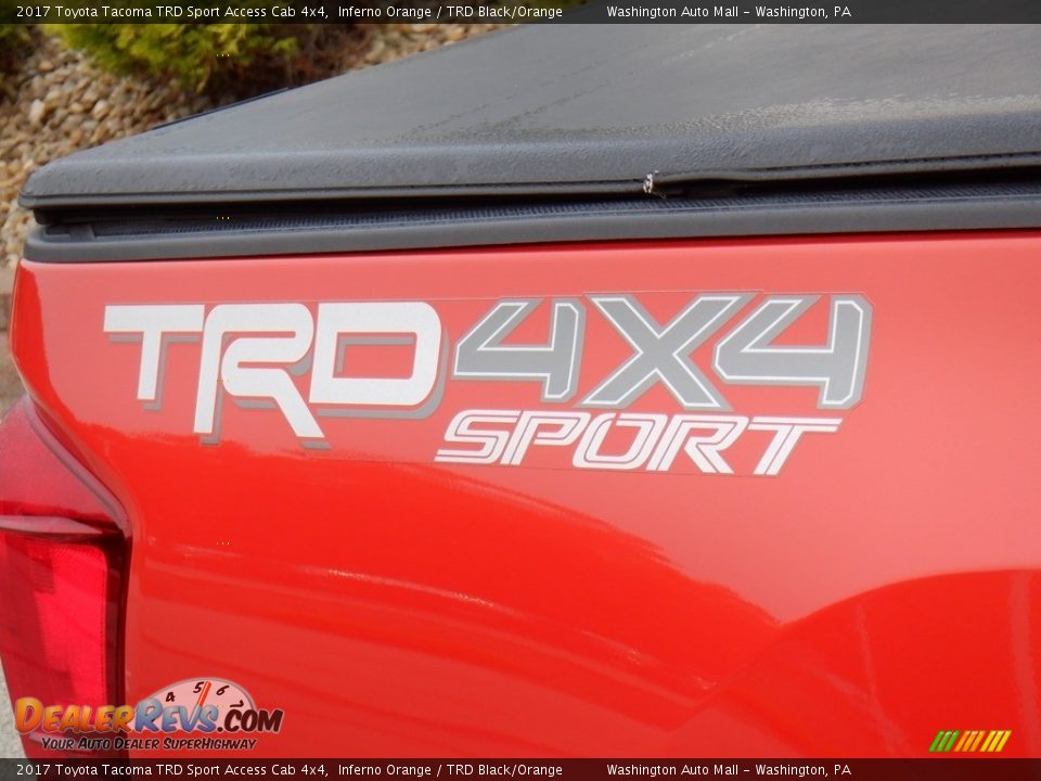 2017 Toyota Tacoma TRD Sport Access Cab 4x4 Inferno Orange / TRD Black/Orange Photo #12