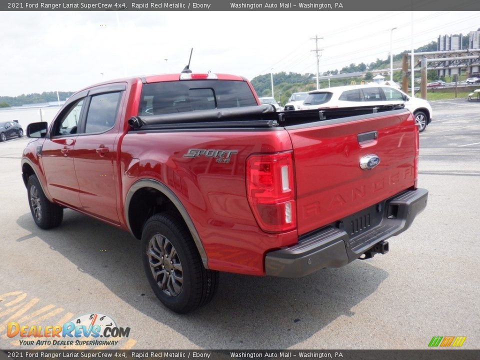 2021 Ford Ranger Lariat SuperCrew 4x4 Rapid Red Metallic / Ebony Photo #12