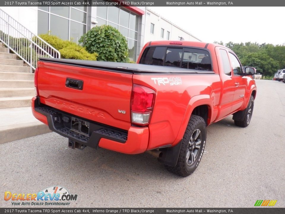 2017 Toyota Tacoma TRD Sport Access Cab 4x4 Inferno Orange / TRD Black/Orange Photo #20