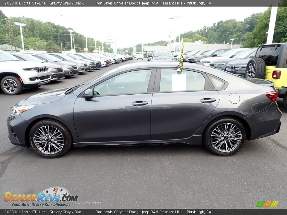 Gravity Gray 2023 Kia Forte GT-Line Photo #2