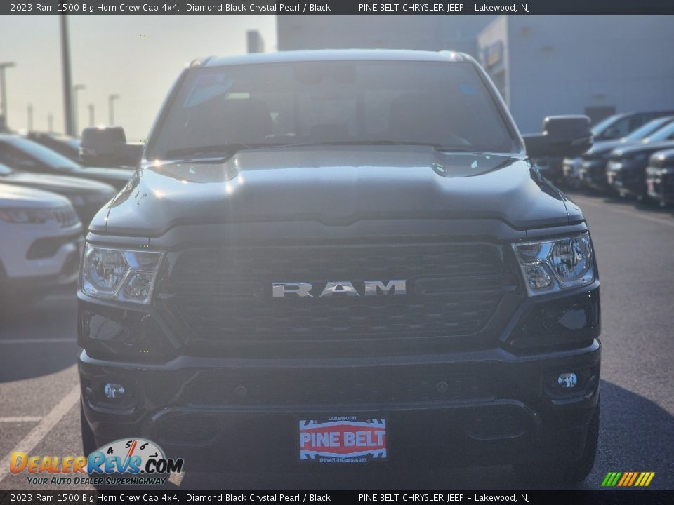 2023 Ram 1500 Big Horn Crew Cab 4x4 Diamond Black Crystal Pearl / Black Photo #2