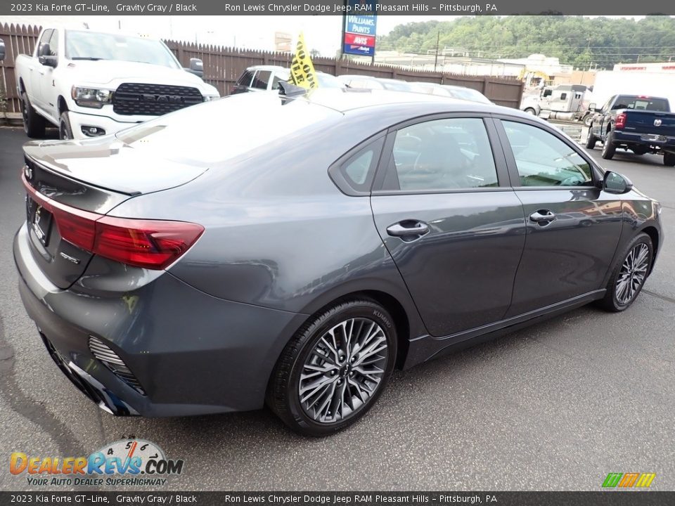 2023 Kia Forte GT-Line Gravity Gray / Black Photo #6