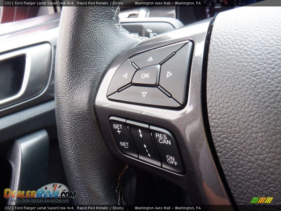 2021 Ford Ranger Lariat SuperCrew 4x4 Steering Wheel Photo #32
