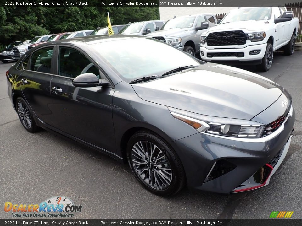 2023 Kia Forte GT-Line Gravity Gray / Black Photo #8