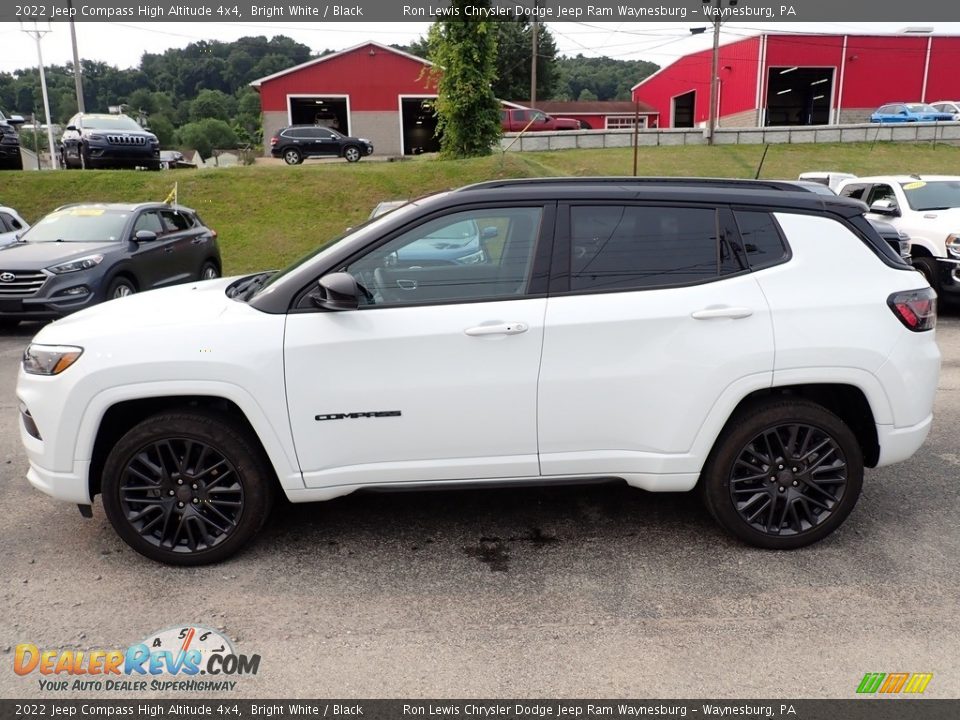 2022 Jeep Compass High Altitude 4x4 Bright White / Black Photo #2