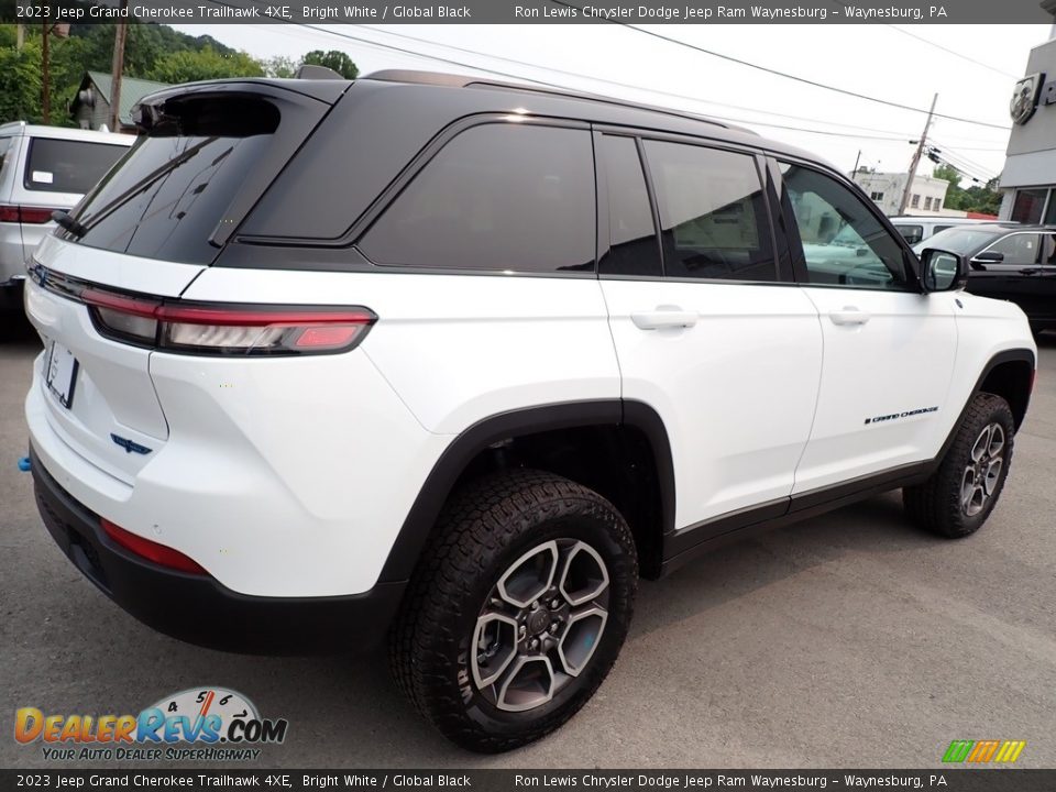 2023 Jeep Grand Cherokee Trailhawk 4XE Bright White / Global Black Photo #6