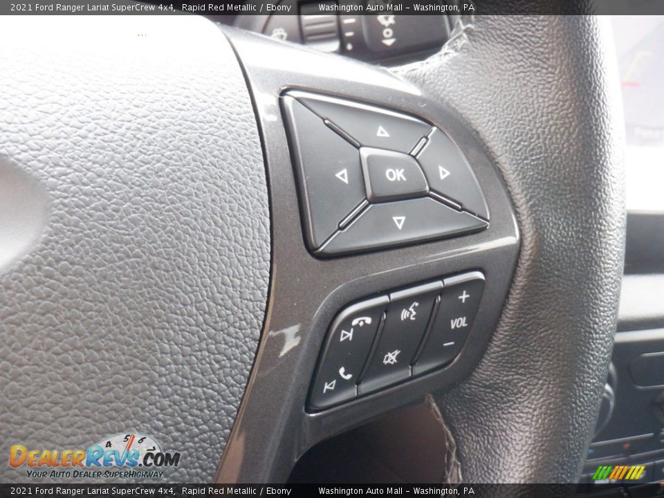 2021 Ford Ranger Lariat SuperCrew 4x4 Steering Wheel Photo #33
