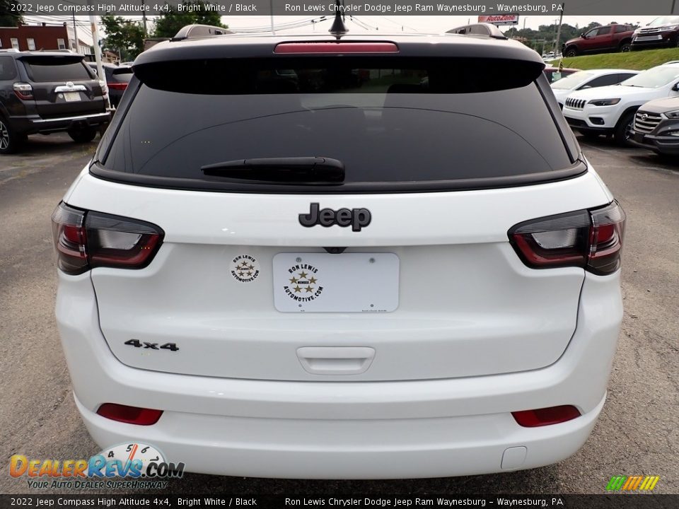 2022 Jeep Compass High Altitude 4x4 Bright White / Black Photo #4