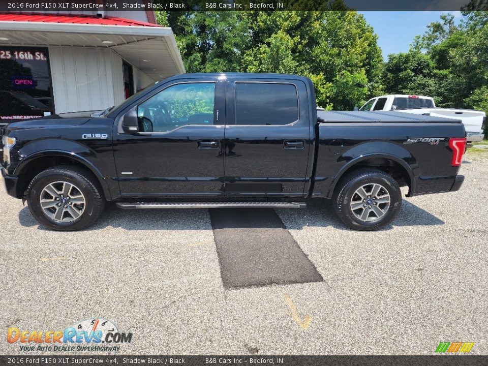 2016 Ford F150 XLT SuperCrew 4x4 Shadow Black / Black Photo #1