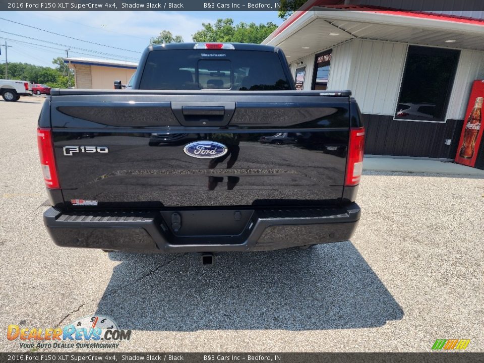 2016 Ford F150 XLT SuperCrew 4x4 Shadow Black / Black Photo #3