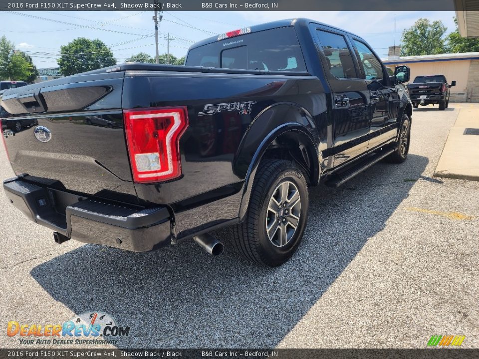 2016 Ford F150 XLT SuperCrew 4x4 Shadow Black / Black Photo #4