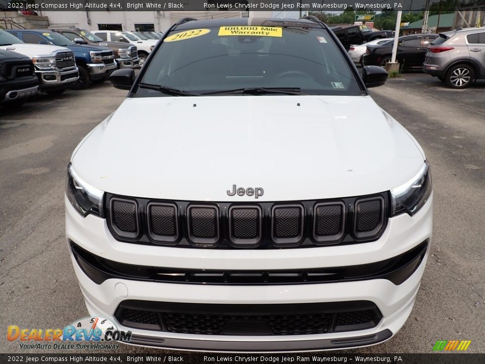 2022 Jeep Compass High Altitude 4x4 Bright White / Black Photo #9