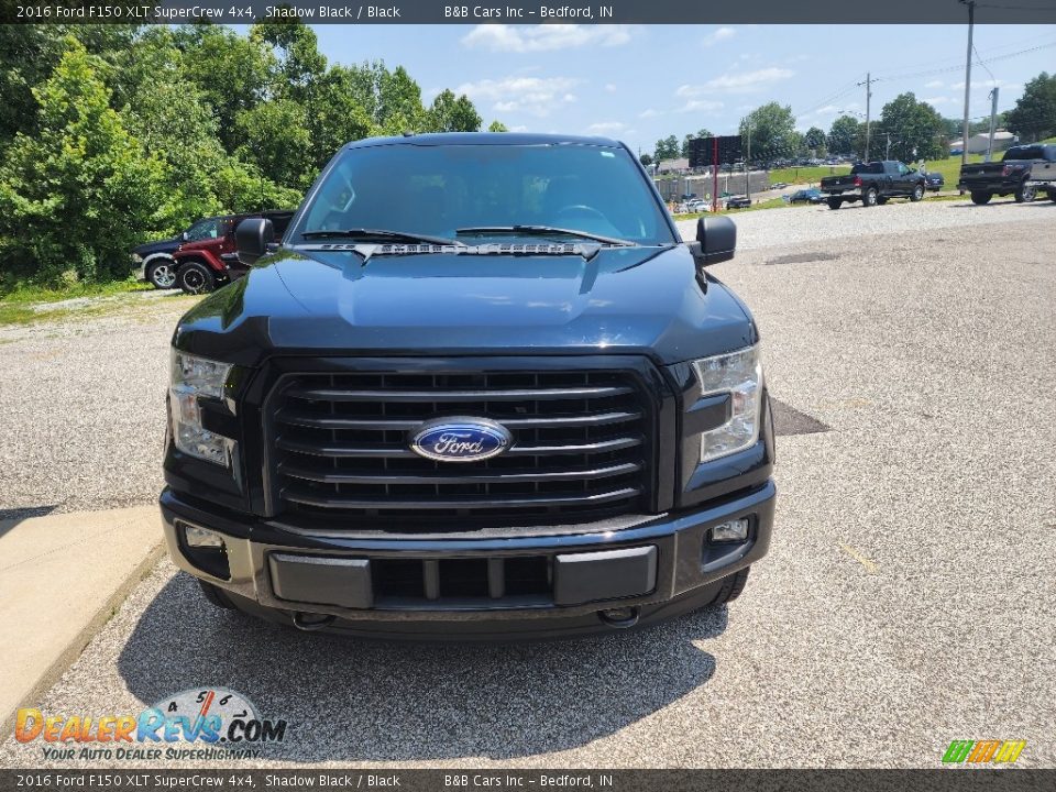 2016 Ford F150 XLT SuperCrew 4x4 Shadow Black / Black Photo #7