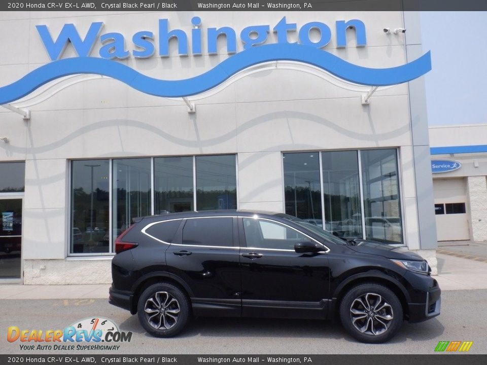2020 Honda CR-V EX-L AWD Crystal Black Pearl / Black Photo #1