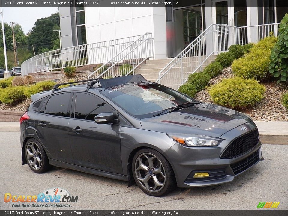 2017 Ford Focus ST Hatch Magnetic / Charcoal Black Photo #1