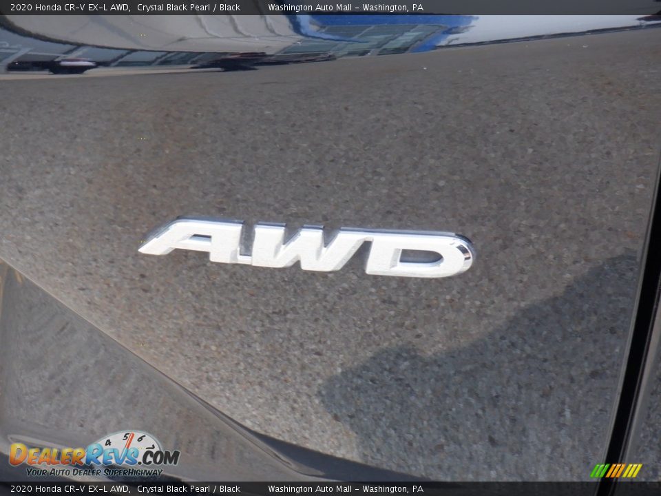 2020 Honda CR-V EX-L AWD Crystal Black Pearl / Black Photo #7