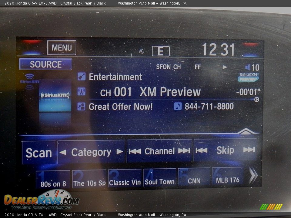 2020 Honda CR-V EX-L AWD Crystal Black Pearl / Black Photo #17