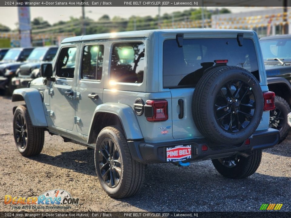 2024 Jeep Wrangler 4-Door Sahara 4xe Hybrid Earl / Black Photo #4