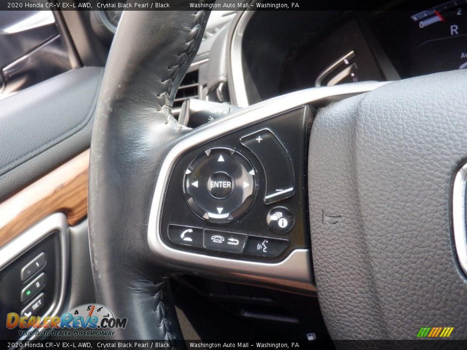 2020 Honda CR-V EX-L AWD Crystal Black Pearl / Black Photo #24
