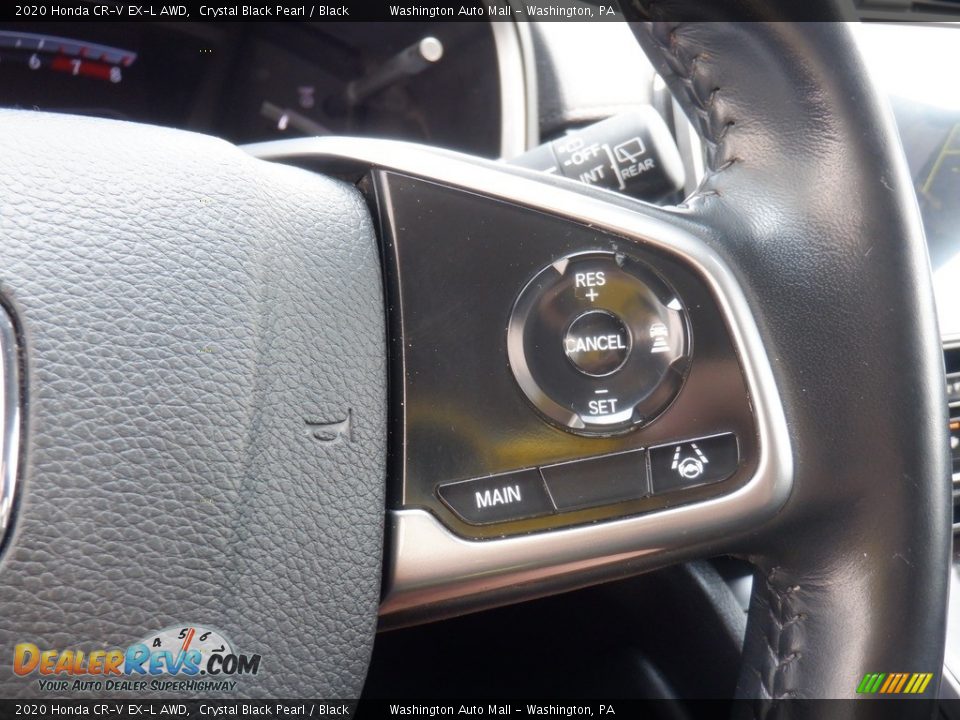2020 Honda CR-V EX-L AWD Crystal Black Pearl / Black Photo #25