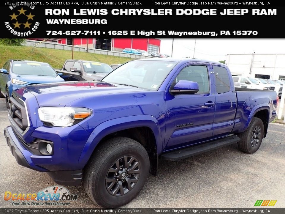 2022 Toyota Tacoma SR5 Access Cab 4x4 Blue Crush Metallic / Cement/Black Photo #1