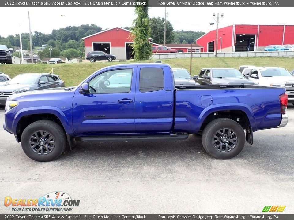 2022 Toyota Tacoma SR5 Access Cab 4x4 Blue Crush Metallic / Cement/Black Photo #2