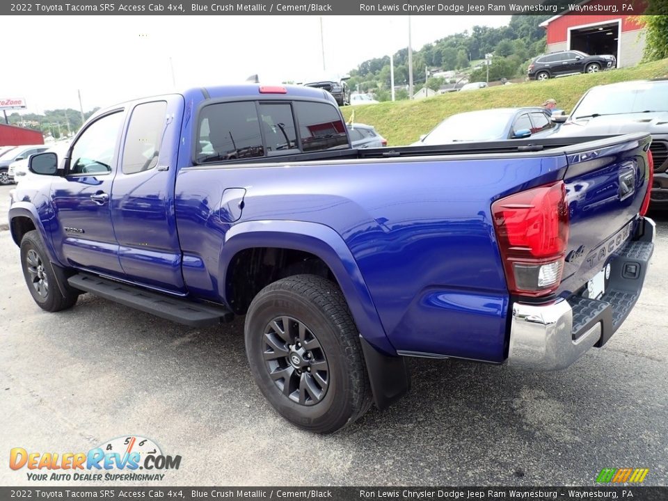 2022 Toyota Tacoma SR5 Access Cab 4x4 Blue Crush Metallic / Cement/Black Photo #3