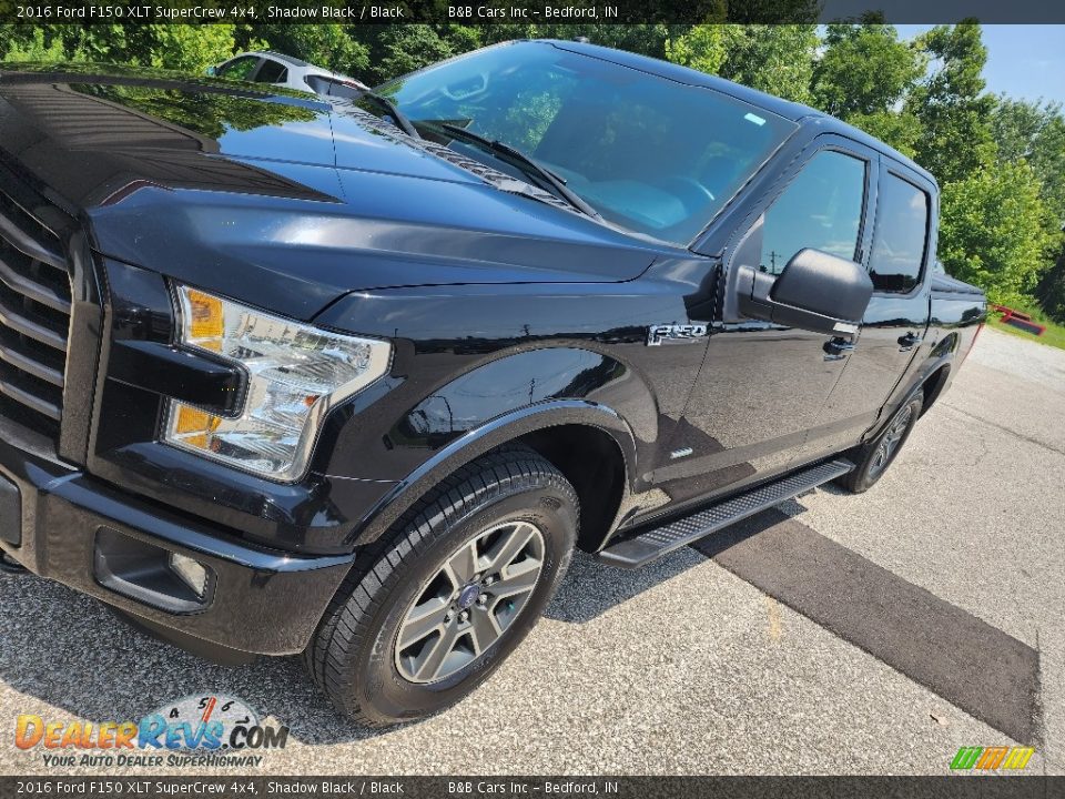 2016 Ford F150 XLT SuperCrew 4x4 Shadow Black / Black Photo #34