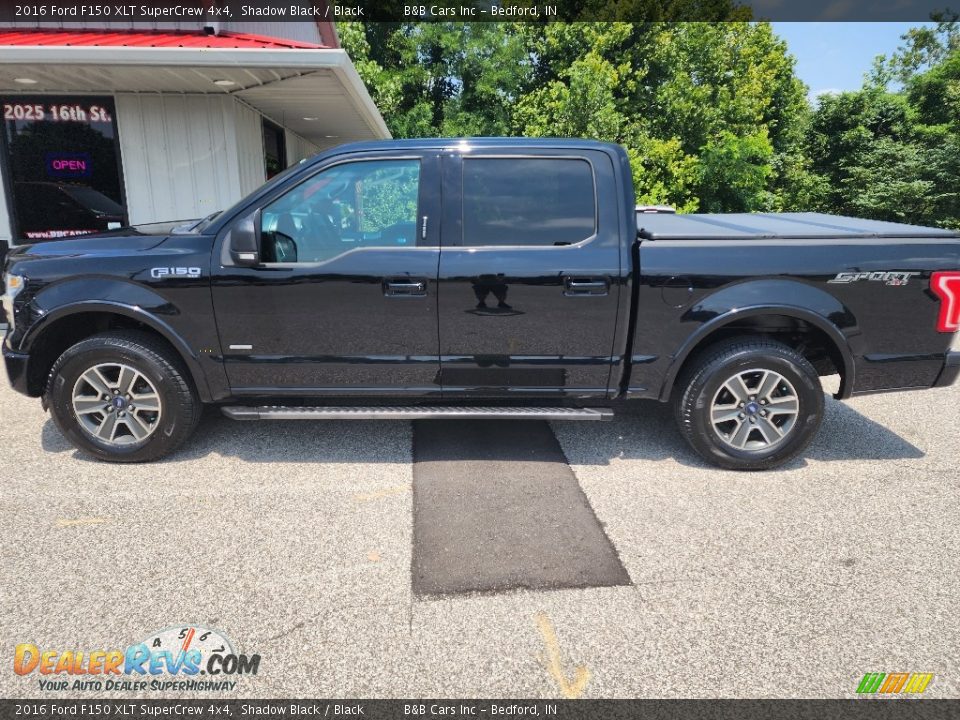 2016 Ford F150 XLT SuperCrew 4x4 Shadow Black / Black Photo #35