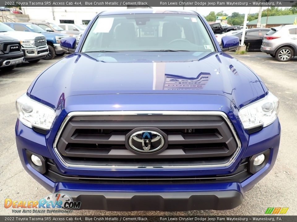 2022 Toyota Tacoma SR5 Access Cab 4x4 Blue Crush Metallic / Cement/Black Photo #9