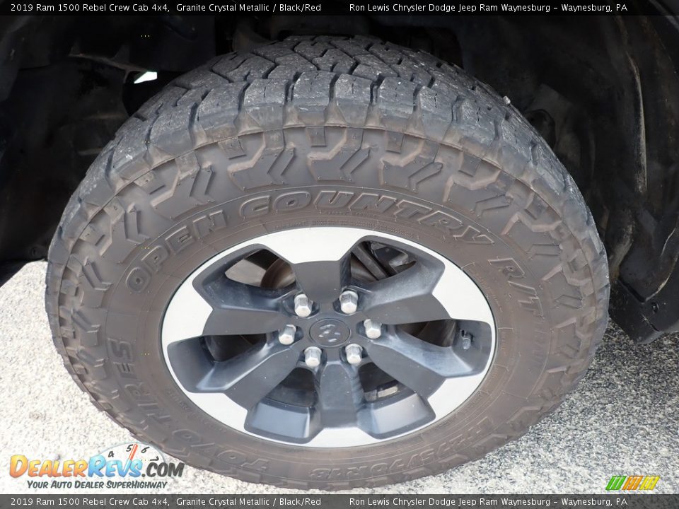 2019 Ram 1500 Rebel Crew Cab 4x4 Granite Crystal Metallic / Black/Red Photo #10
