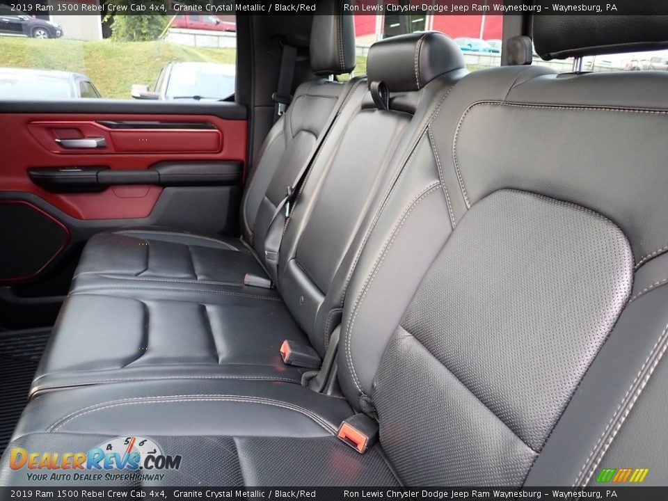 2019 Ram 1500 Rebel Crew Cab 4x4 Granite Crystal Metallic / Black/Red Photo #12