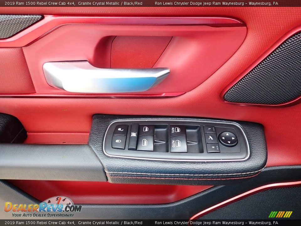 2019 Ram 1500 Rebel Crew Cab 4x4 Granite Crystal Metallic / Black/Red Photo #14