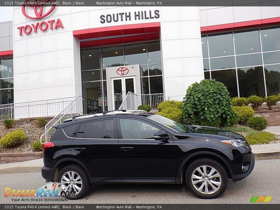 2015 Toyota RAV4 Limited AWD Black / Black Photo #2