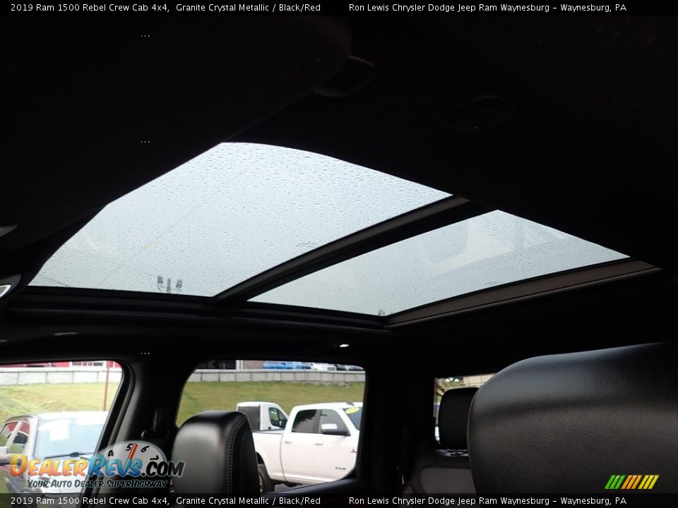 2019 Ram 1500 Rebel Crew Cab 4x4 Granite Crystal Metallic / Black/Red Photo #17