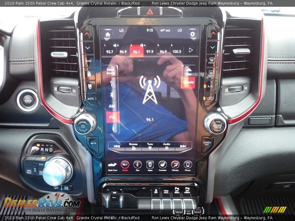 2019 Ram 1500 Rebel Crew Cab 4x4 Granite Crystal Metallic / Black/Red Photo #19